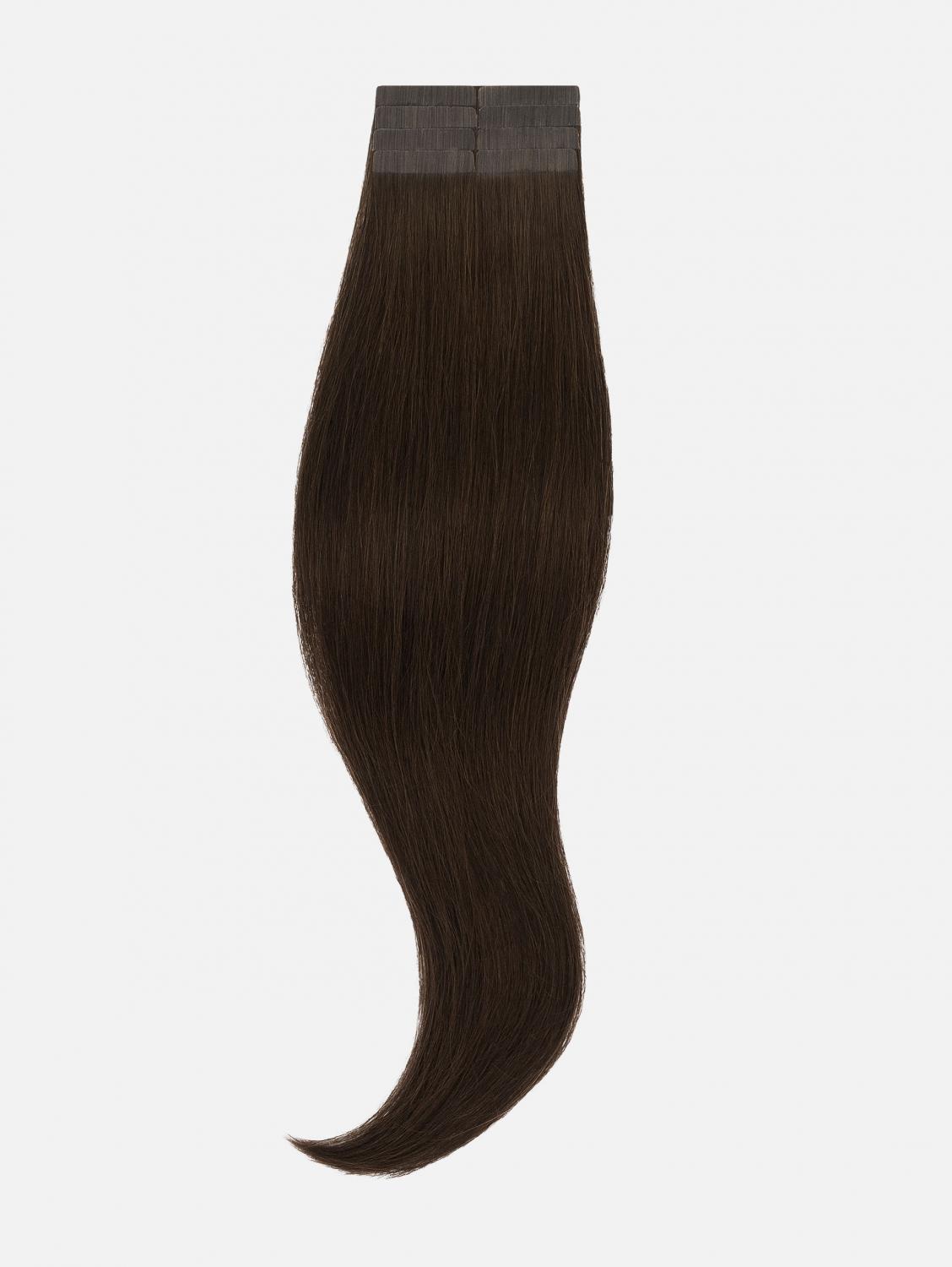 Tape Extensions Original - 8 stycken, #2 (Chocolate Brown) | 50cm