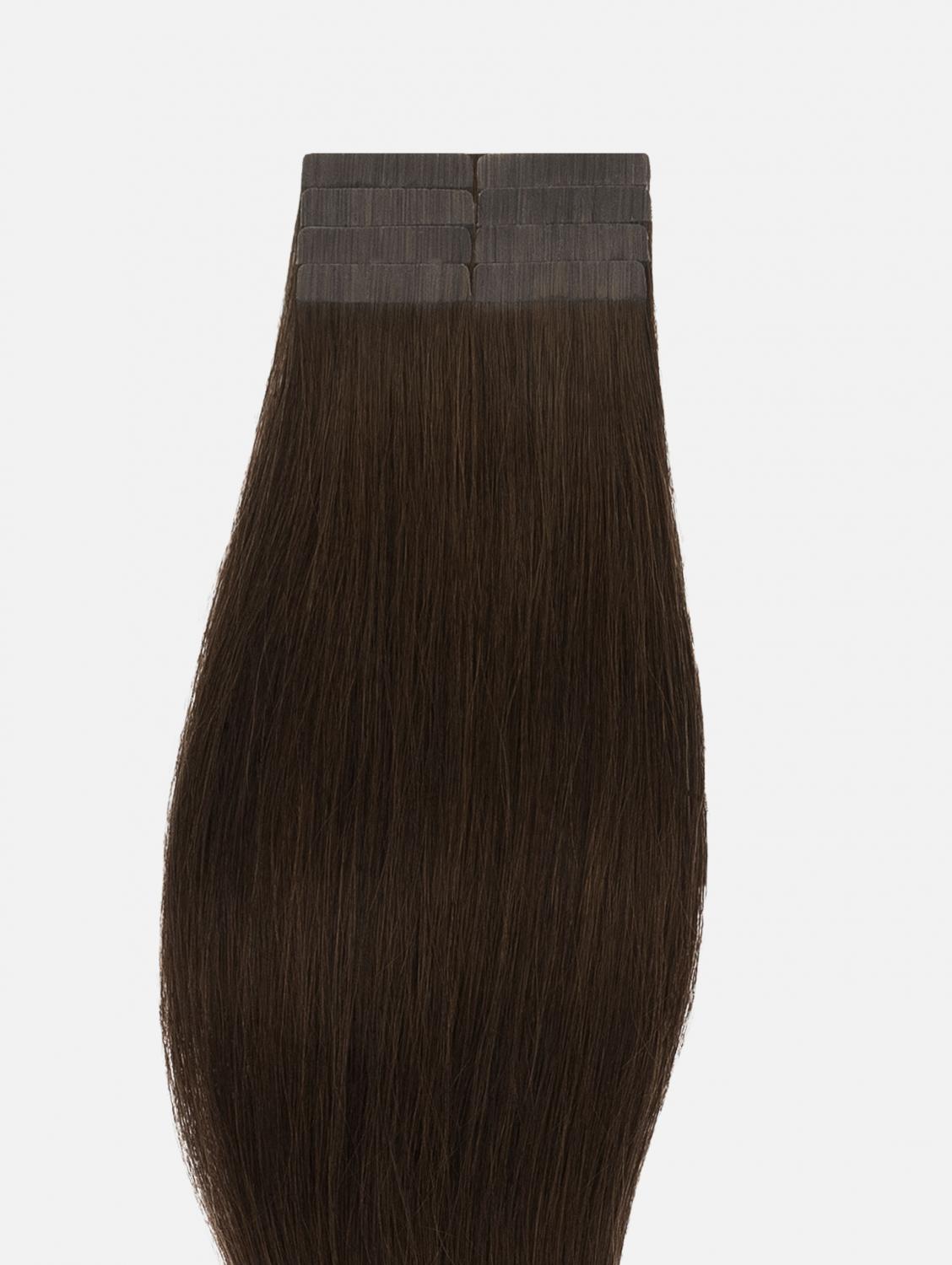 Tape Extensions Original - 8 stycken, #2 (Chocolate Brown) | 50cm